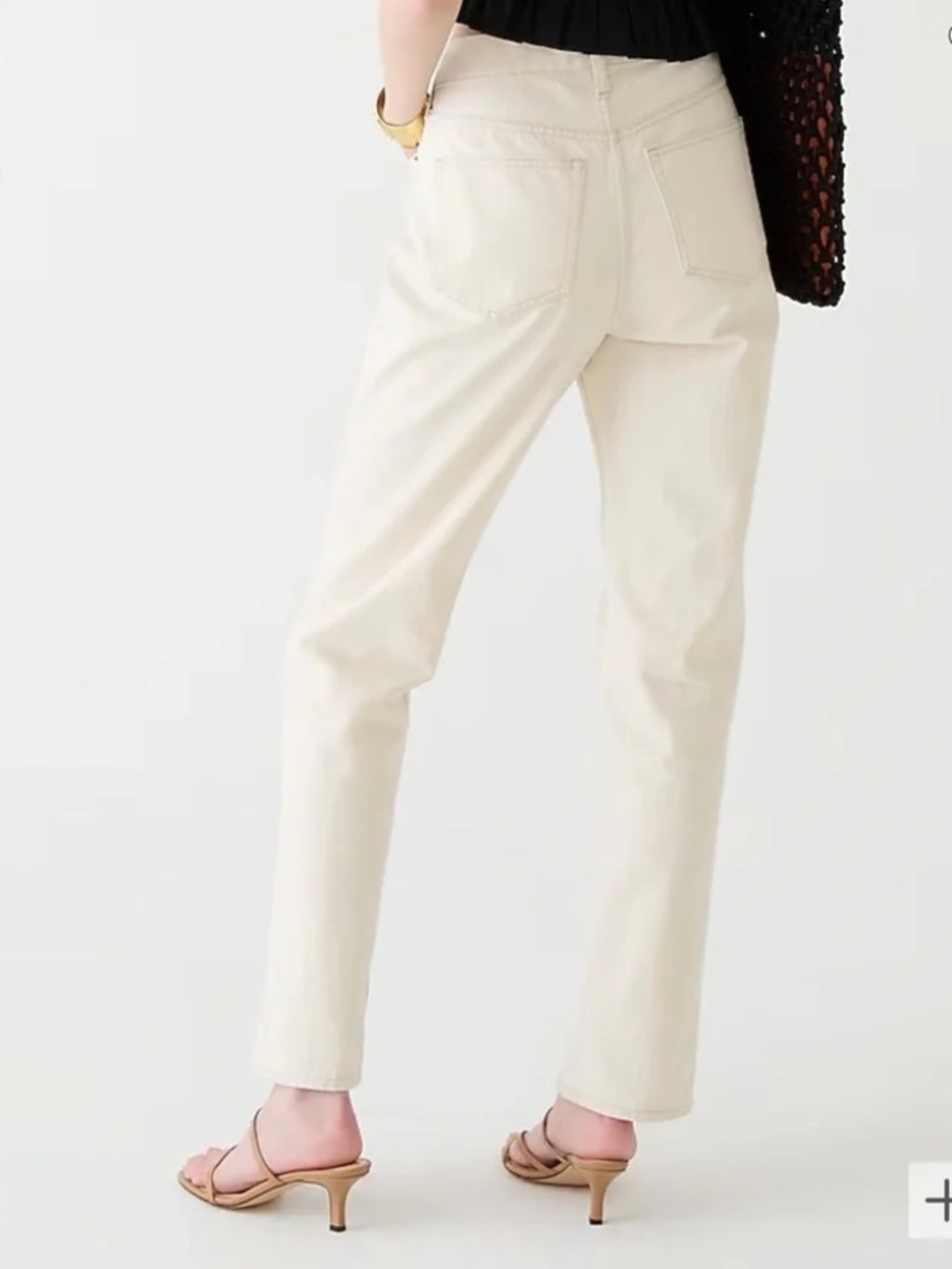 J.Crew ’90s Classic Straight Jeans | High Rise | Ecru | 27 Tall